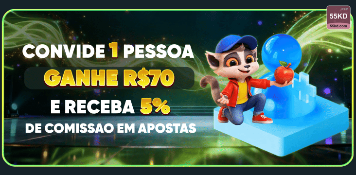 55kd — tela principal em destaque, com hierarquia visual clara, pensado para atrair o primeiro clique do usuário.